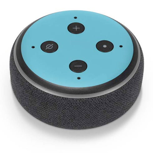 Sky High Blue Solid Amazon Echo Dot Skin