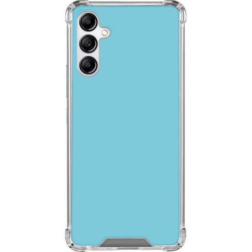 Sky High Blue Solid Galaxy A14 5G Clear Case