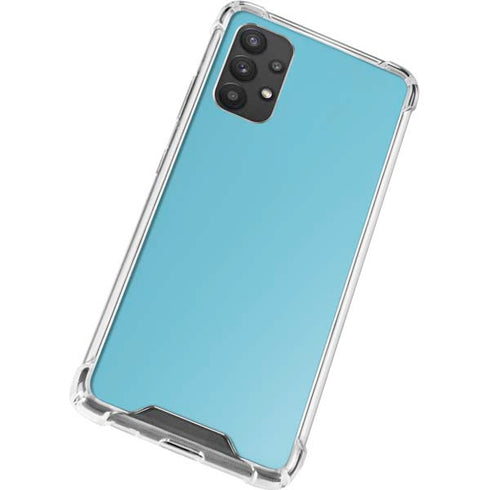 Sky High Blue Solid Galaxy A32 5G Clear Case