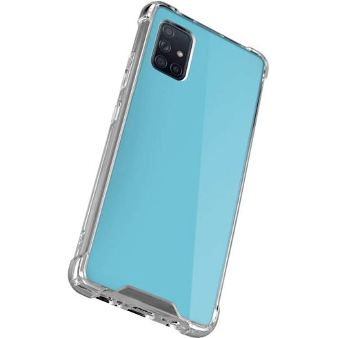 Sky High Blue Solid Galaxy A51 5G Clear Case