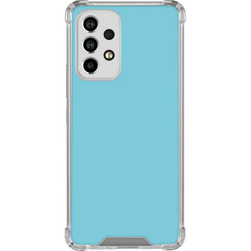 Sky High Blue Solid Galaxy A53 5G Clear Case