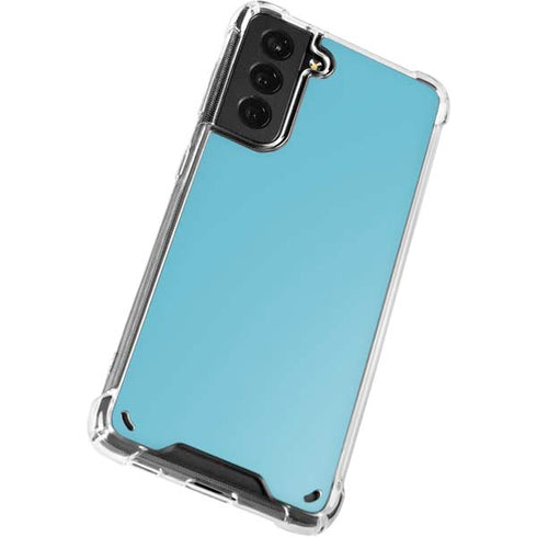 Sky High Blue Solid Galaxy S21 5G Clear Case