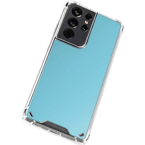 Sky High Blue Solid Galaxy S21 Ultra 5G Clear Case
