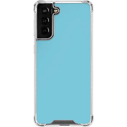 Sky High Blue Solid Galaxy S22 Plus Clear Case