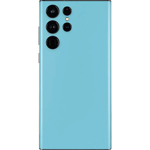 Sky High Blue Solid Galaxy S22 Ultra Skin
