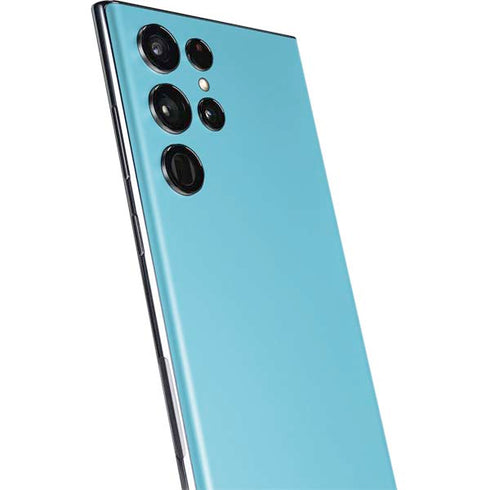 Sky High Blue Solid Galaxy S22 Ultra Skin