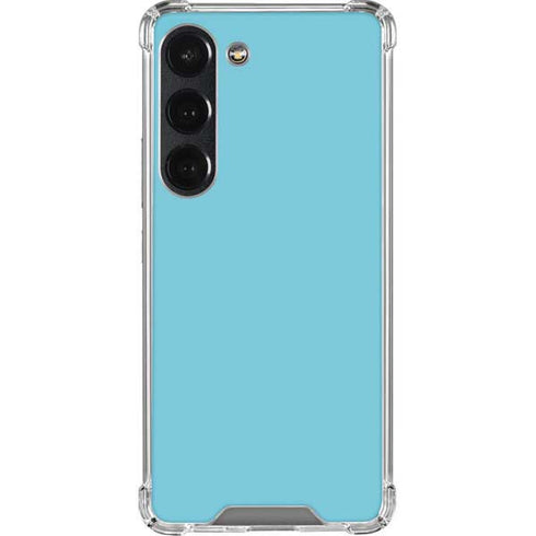 Sky High Blue Solid Galaxy S23 Clear Case
