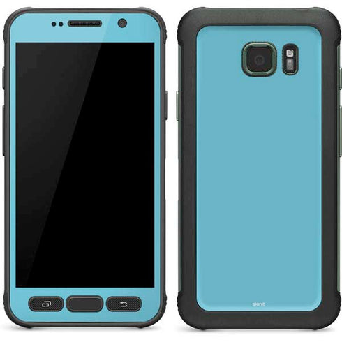 Sky High Blue Solid Galaxy S7 Active Skin