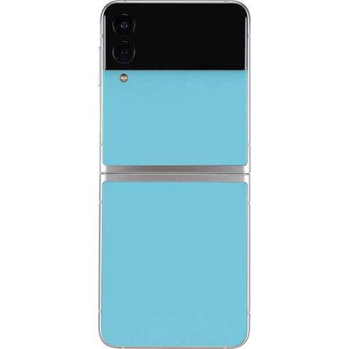 Sky High Blue Solid Galaxy Z Flip4 5G Skin