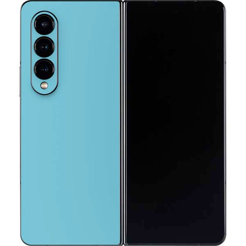 Sky High Blue Solid Galaxy Z Fold4 5G Skin