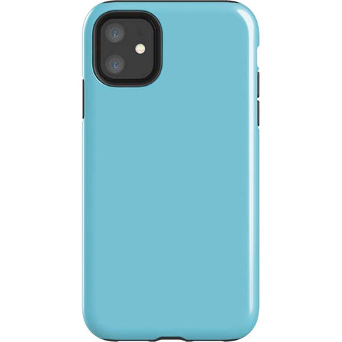 Sky High Blue Solid iPhone 11 Impact Case