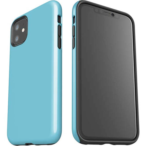 Sky High Blue Solid iPhone 11 Impact Case