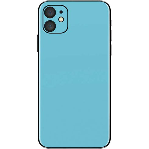 Sky High Blue Solid iPhone 11 Skin