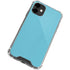 Sky High Blue Solid iPhone 12 Clear Case