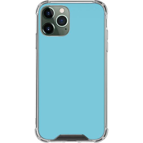 Sky High Blue Solid iPhone 12 Pro Max Clear Case