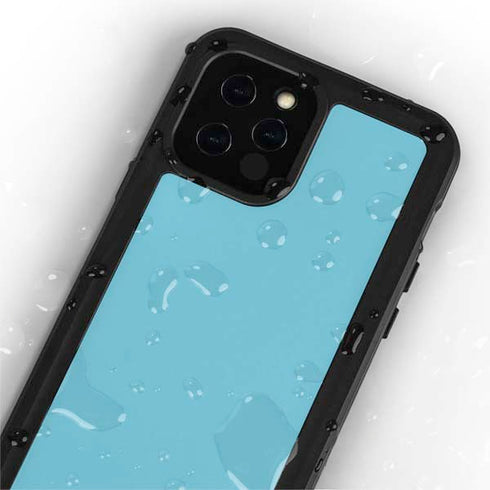 Sky High Blue Solid iPhone 12 Pro Waterproof Case