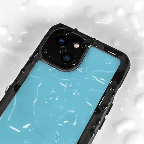 Sky High Blue Solid iPhone 13 Mini Waterproof Case