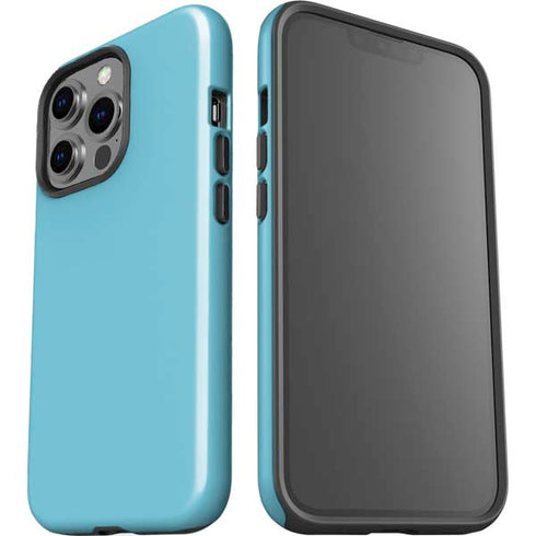 Sky High Blue Solid iPhone 14 Pro Impact Case