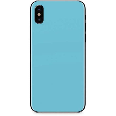 Sky High Blue Solid iPhone X Skin