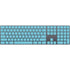 Sky High Blue Solid Magic Keyboard with Numeric Keypad Skin