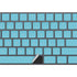 Sky High Blue Solid Magic Keyboard with Numeric Keypad Skin