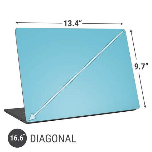 Sky High Blue Solid Universal Laptop 16.6in (13.4 x 9.7in) Skin