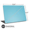 Sky High Blue Solid Universal Laptop 16.6in (13.4 x 9.7in) Skin