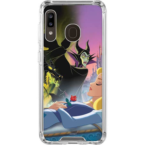 Disney Villains Sleeping Beauty and Maleficent Art Galaxy A30 Clear Case