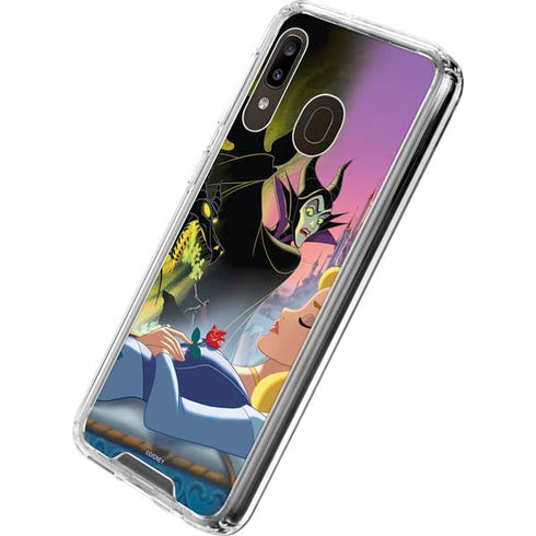 Disney Villains Sleeping Beauty and Maleficent Art Galaxy A30 Clear Case
