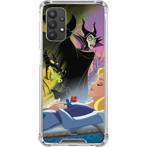 Disney Villains Sleeping Beauty and Maleficent Art Galaxy A32 5G Clear Case