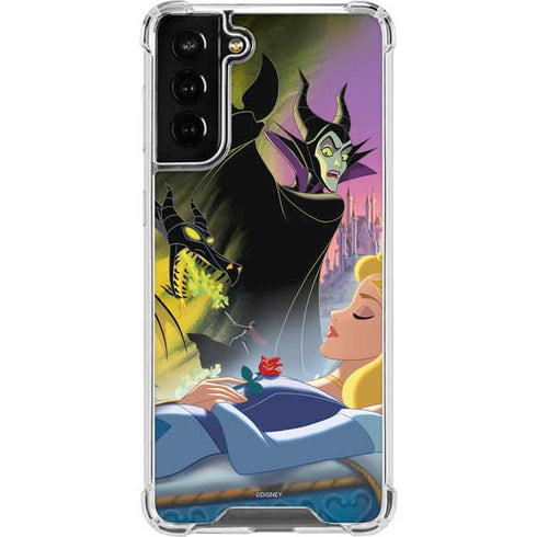 Disney Villains Sleeping Beauty and Maleficent Art Galaxy S21 FE Clear Case