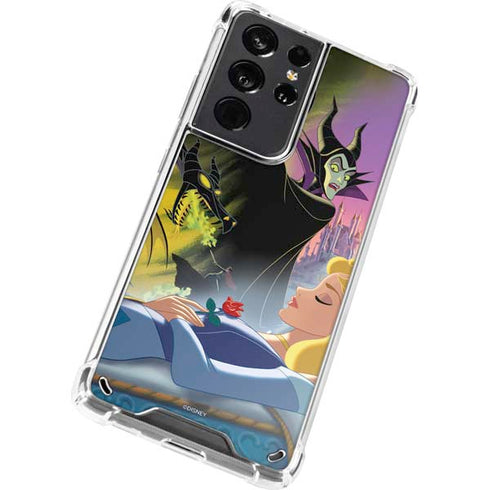 Disney Villains Sleeping Beauty and Maleficent Art Galaxy S21 Ultra 5G Clear Case