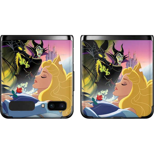 Disney Villains Sleeping Beauty and Maleficent Art Galaxy Z Flip Skin