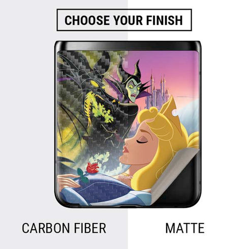 Disney Villains Sleeping Beauty and Maleficent Art Galaxy Z Flip Skin