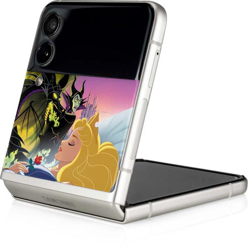 Disney Villains Sleeping Beauty and Maleficent Art Galaxy Z Flip4 5G Skin