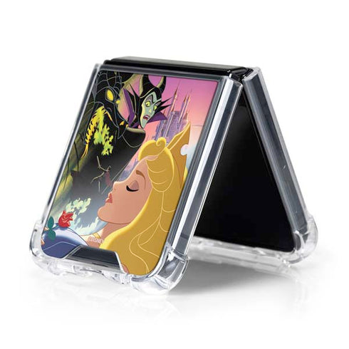 Disney Villains Sleeping Beauty and Maleficent Art Galaxy Z Flip5 5G Clear Case