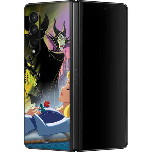 Disney Villains Sleeping Beauty and Maleficent Art Galaxy Z Fold3 5G Skin