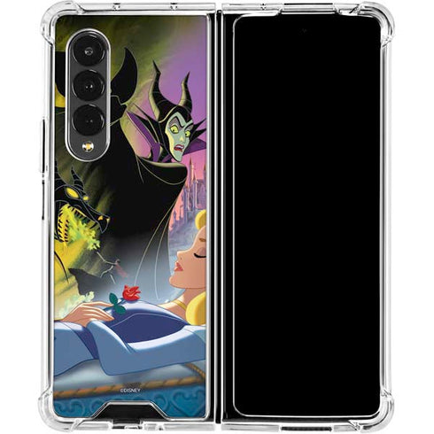 Disney Villains Sleeping Beauty and Maleficent Art Galaxy Z Fold4 5G Clear Case
