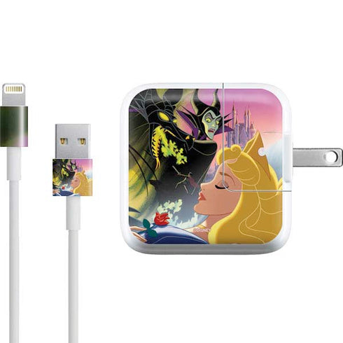 Disney Villains Sleeping Beauty and Maleficent Art iPad Charger (10W USB) Skin