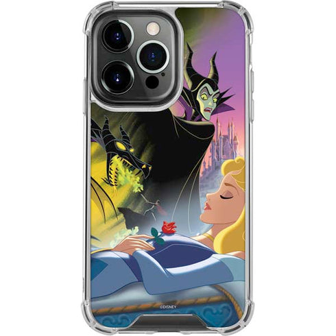 Disney Villains Sleeping Beauty and Maleficent Art iPhone 14 Pro Clear Case