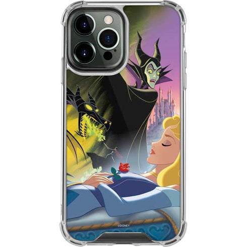 Disney Villains Sleeping Beauty and Maleficent Art iPhone 14 Pro Max Clear Case