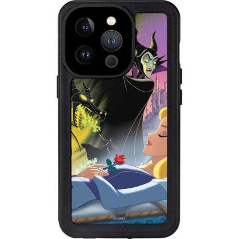 Disney Villains Sleeping Beauty and Maleficent Art iPhone 14 Pro Waterproof Case