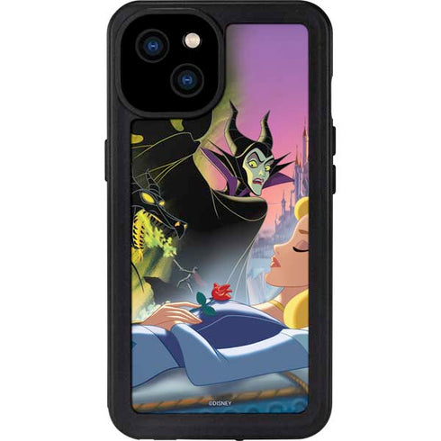 Disney Villains Sleeping Beauty and Maleficent Art iPhone 15 Plus Waterproof Case