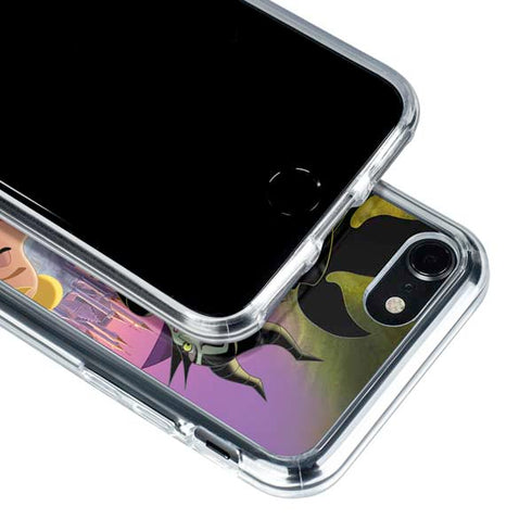 Disney Villains Sleeping Beauty and Maleficent Art iPhone SE (2nd & 3rd Gen) Clear Case