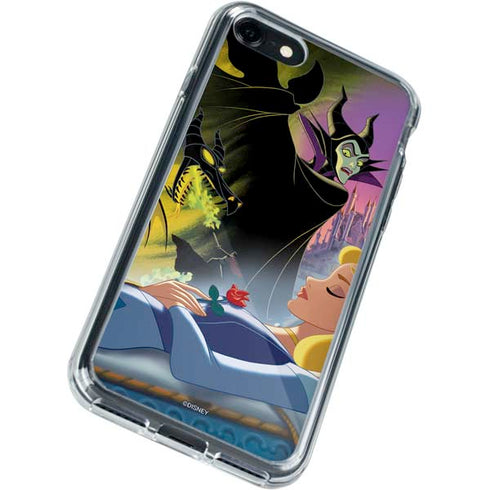 Disney Villains Sleeping Beauty and Maleficent Art iPhone SE (2nd & 3rd Gen) Clear Case