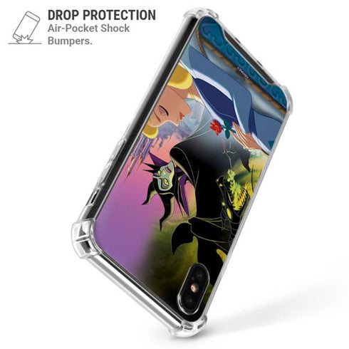 Disney Villains Sleeping Beauty and Maleficent Art iPhone XS Max Clear Case