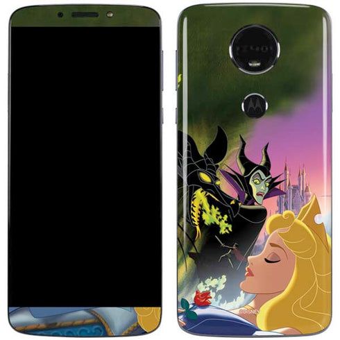 Disney Villains Sleeping Beauty and Maleficent Art Moto E5 Plus Skin