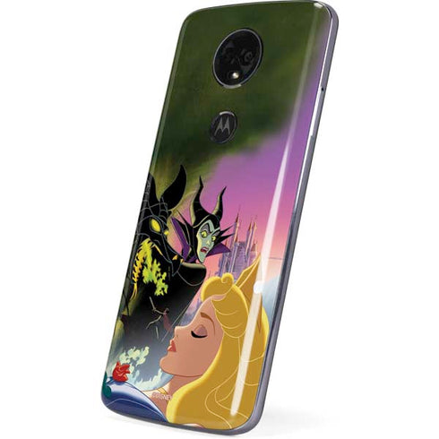 Disney Villains Sleeping Beauty and Maleficent Art Moto E5 Plus Skin