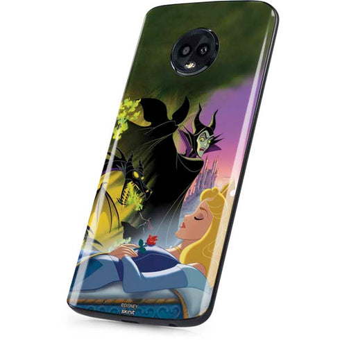Disney Villains Sleeping Beauty and Maleficent Art Moto G6 Skin