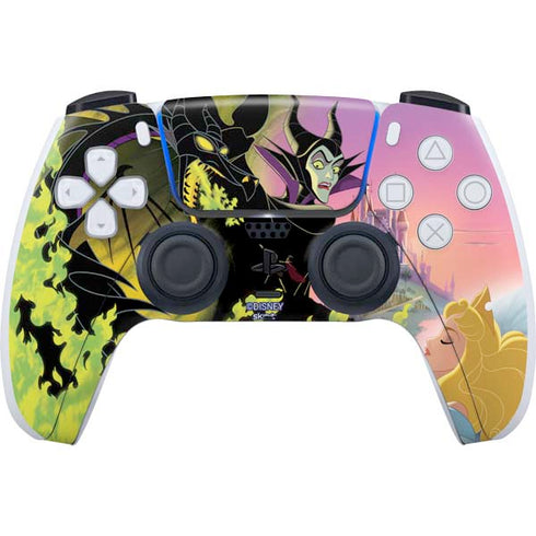 Disney Villains Sleeping Beauty and Maleficent Art PS5 Controller Skin